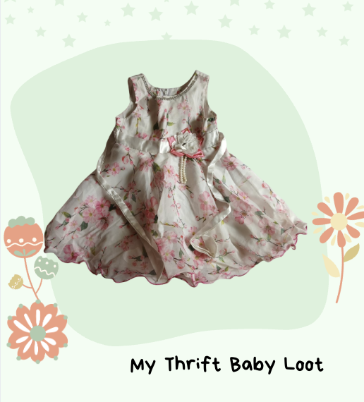 Preloved party wear frock (1-2 years)